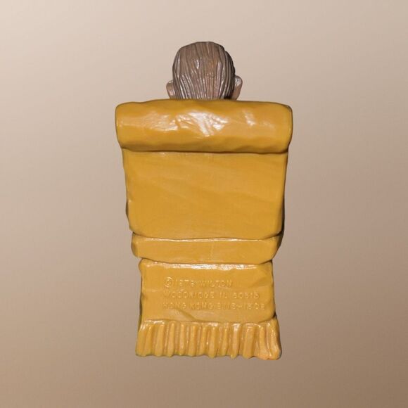 Vintage 1979 Wilton Woodridge Old Man In Chair Beer In Hand Cake Topper B10 - Picture 3 of 5